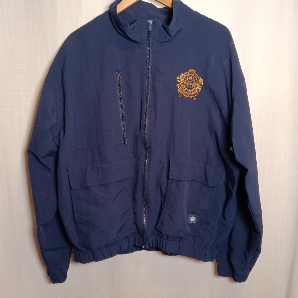 Vintage Henry Weinhard Windbreaker Starburst Windscreen Logo Jacket Size Large